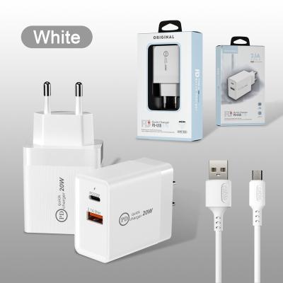 China Mobile Charging Wiredrawing Grain Surface Design Candy Color Usb Type C Pd 20w Fast Charger Home Quick Charge For Iphone Samsung Huawei Xiaomi for sale