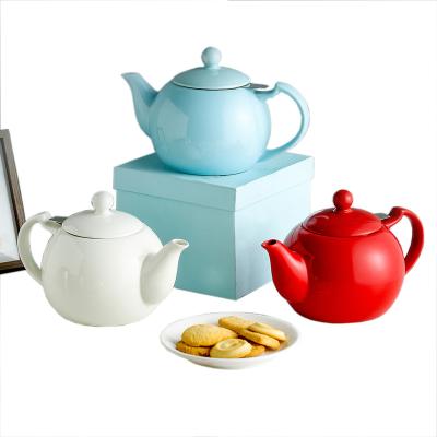 China 2021 New Design Viable Tea Pot Porcelain Teapot Tea Infusers In Loose Cup Factory Direct Sales Tea for sale