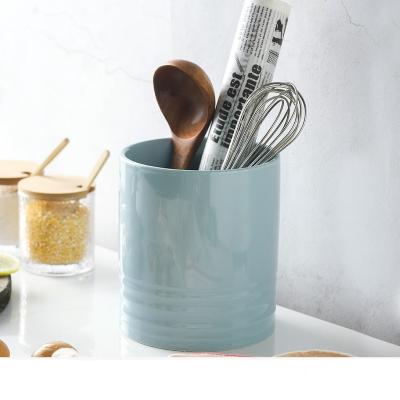 China Amazon hot viable selling ceramic utensil holder spoon holder kitchen utensil accessories for home for sale