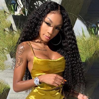 China Factory Wholesale Price 150% 180% Water Wave BLI 13x4 Lace Front Human Hair Wigs Brazilian HD Lace Frontal Wigs For Women Remy Color for sale