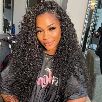 China Yaki Natural Virgin Brazilian Hair HD Lace Front Human Hair Wigs Cheap Cuticle Aligned HD Virgin Hair Cuticle Wig for sale