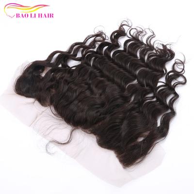 China 13x4/13x6 Inch Brazilian Hair Wave Lace Headband Top Quality Peruvian Virgin Loose 130% Density for sale