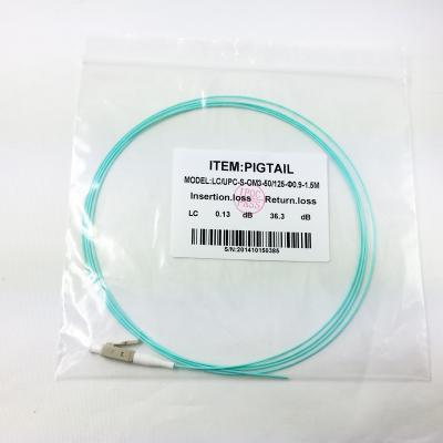 China Factory Price Multimode Fiber Optic Cable LC UPC OM3 LC UPC OM3 LC 1.5M Simplex LC 0.9MM Multimode for sale