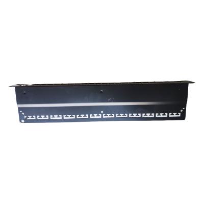 China 3M Volition UTP RJ45 Cat6 Classic Black 24ports/48 Ports Patch Panel Aluminum Network Distribution Frame OL-PPCB-F24K for sale