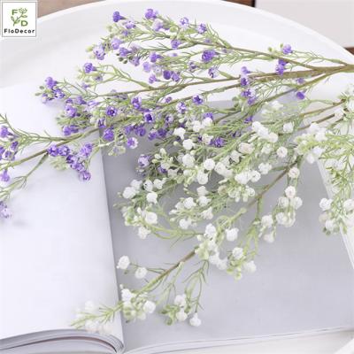 China Home Party Wedding Decoration Wholesale Hot Selling Latex Artificial Plastic Baby's Breath Flower Real Touch for Party Wedding Hotel Home Decoration for sale