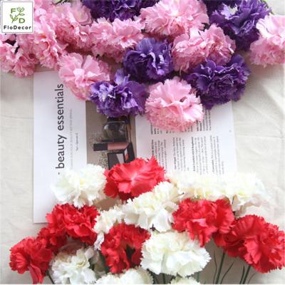 China Artificial Silk Fabric Flower Festival Carnation Table Centerpiece Wedding Party Decoration Mother's Day Showroom Women's Day Home for sale