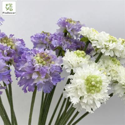 China High Quality Artificial Silk Daisy Flower Chervil Spray Scabiosa Wedding Party For Wedding Party Decoration Table Home Centerpiece for sale