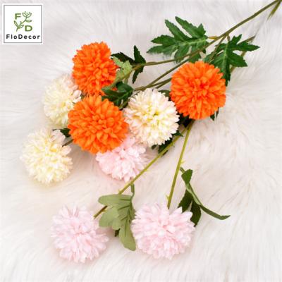 China Hot Sale Home Decoration Artificial Daisy Dandelion Flower Chrysanthemum Silk Wedding Party Table Centerpiece Wedding Decoration for sale