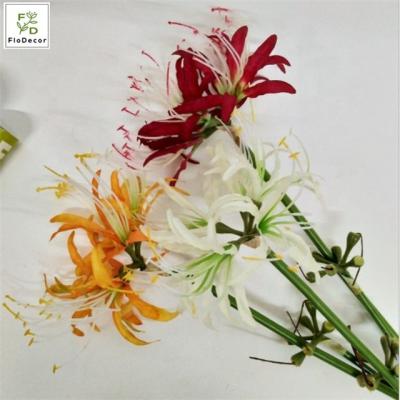 China Higanbana Home Artificial Flower Wholesale Manzhushahua Silk Wedding Decoration Table Centerpiece Showroom Home Design for sale