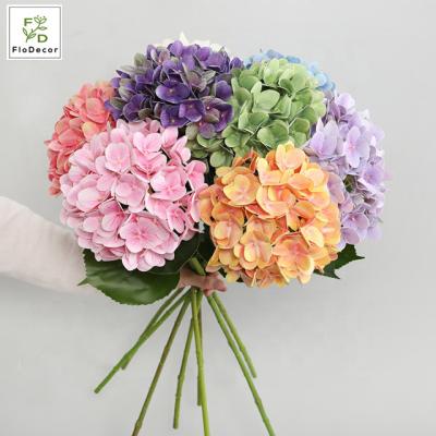 China Party Wedding Decoration High Quality Artificial 3D Hydrangea Silk Flowers For Party Hotel Wedding Table Decoration Pink for sale