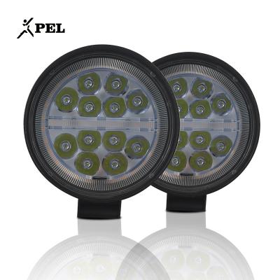 China High Brightness PEL Automobile Light Led Work Lamp Round 4 Inch Tractor Led Flood Work Led Driving Light 27W 36W For ATV for sale