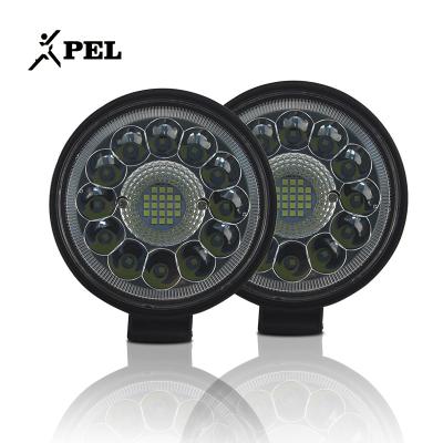 China Aluminum 4 Inch Led Car LED Work Light 33LED 99W Round Field Of View Light Great Construction Site For Using Lamps At Night for sale