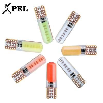 China Top selling 12V T10 silicone pel led COB light car interior side license plate bulb cars led lights for car for sale