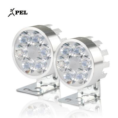 China Super Bright Universal 12v-80v LED Light 12v-80v LED Light External Modified Aluminum Alloy 6LED 6 Bead LED Light Electric Vehicle LED Motorcycle Light for sale