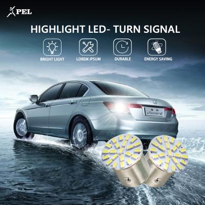 China PEL Motorcycle Aluminum White Amber Turn Signal Lights 7440 Car Light Lamp Bulb Brake Light 7443 22smd 1156 1157 Turn Signals for sale