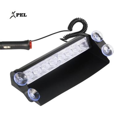 China Wholesale High Brightness 8 Suction Cup Warning Light 8 LED Front Block Rear Windshield Opening Shovel Disc Light Work Light for sale