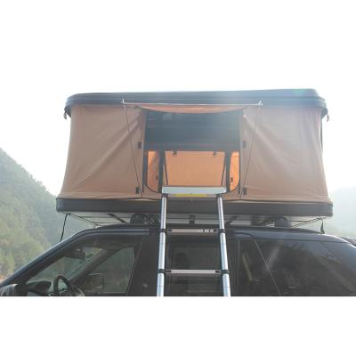 China Extended type 2020 new style folding pop up economic aluminum hard shell roof top tent with window for 2 - 4 person for hiace SUV for sale