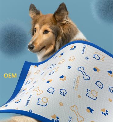 China Viable Amazon Basics OEM Printing Dog and Puppy Pads 5-Layer Waterproof Pee Pads with Quick Dry Surface for Potty Training for sale