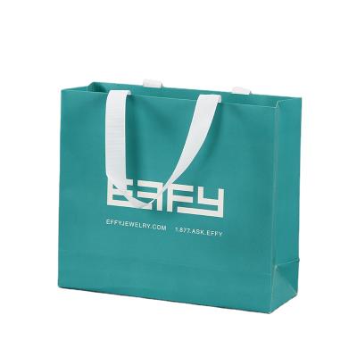 China Recyclable Discount Coated Paper Recycled Printed Shopping Paper Bag for sale