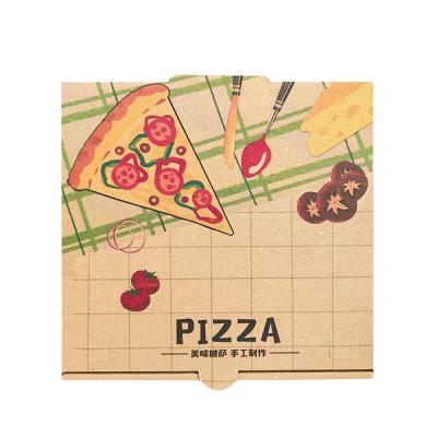 China Good Recycled Materials Selling Corrugated Cardboard Round Pizza Box for sale