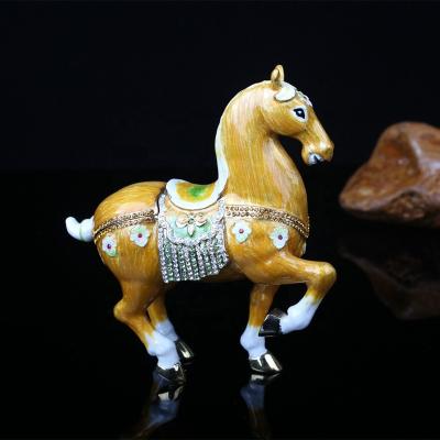 China Children's handmade best-selling enamel alloy horse ornament for sale