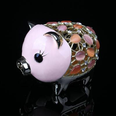 China Lovely Children's Enamel Alloy Pig Pendant Ornament for sale