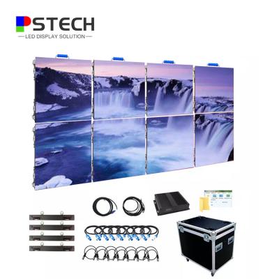 China P3.91 Stage Indoor Ultra-thin Cabinet 500*1000mm Full Color Rental Panel SMD2121 16S Curved Led Display LED Screen for sale