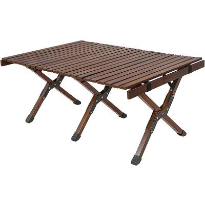 China Activity Picnic Solid Wood IGT Table Outdoor Camping Splicing Folding Wood Table for sale