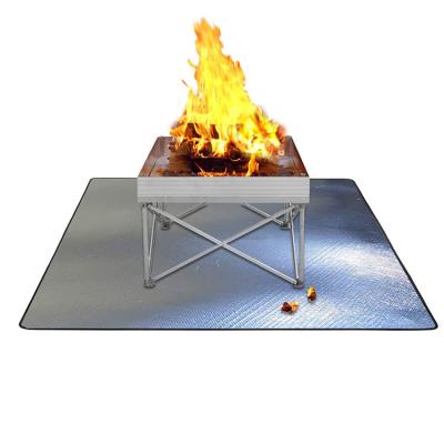 China Kitchen Cooking\Baking\Outdoor Camping BBQ Product GRILL Fire Covering Flame Retardant Pit Mat for sale