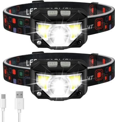 China 2021 New Product 1000mA LED Outdoor ABS USB Camping Headlamp for sale