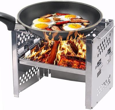 China Factory Wholesale Space Saving Height Adjustable Increasing Outdoor Portable Folding Stove Camping BBQ Stove Carbon Oven for sale