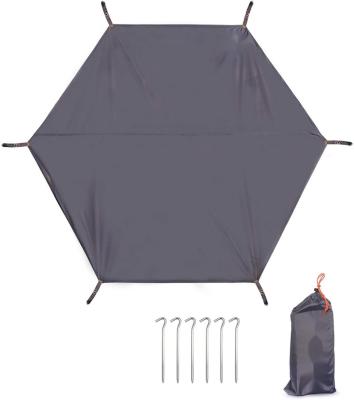 China Diagonal Tying Type Outdoor Camping Hexagonal MG Tent For Family 3 Man 4 for sale