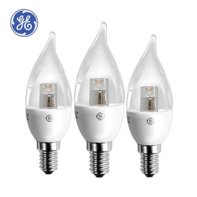 China Hotel Dimmable Screw E14 Crystal Tip Bubble LED Candle Light Bulbs 4.5W Electric Plastic Aluminum Pull Tab Lamp Bulbs for sale