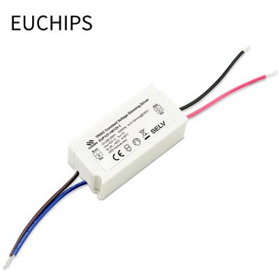 China EUCHIPS TRIAC Dimmable LED Driver 12W 12VDC 1A*1ch Cv Constant Voltage Dimming Driver EUP12T-1W12V-1 for sale