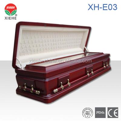 China European Style European Style Wooden Coffin XH-E03 for sale