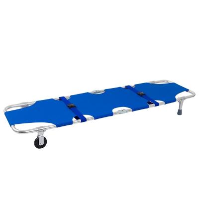 China For Helicopter And Marine Rescue Xiehe Aluminum Foldable Stretcher Loading Cheap Folding Stretcher for sale