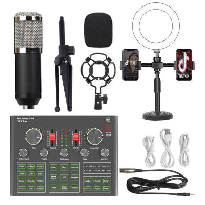 China Cheap External USB Sound Card Microphones Interview Recording Microphone Set 43.0cm * 25.0cm * 6.5cm for sale