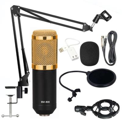 China USB Microphone Bm-800 Foldable Condenser Microphone With MIC Stand For PC Studio Recording Suitable Singing for sale