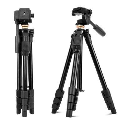 China PORTABLE Professional Camera Tripod Video Tripod for Digital DSLR Video Camera with Hand Held Gimbal Head for sale