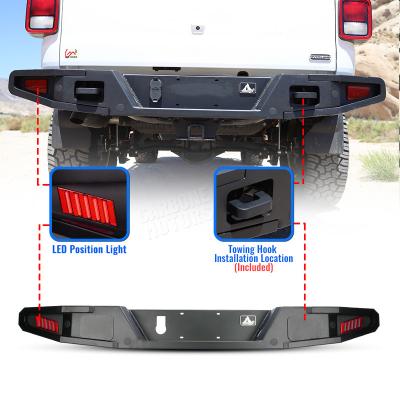 China Wolfstorm China Steel Hot Selling Auto Spare Parts Car Auto Rear Bumpers NJT01B101 For Jeep Gladiator JT 2019 Bumper 2020 2021 for sale