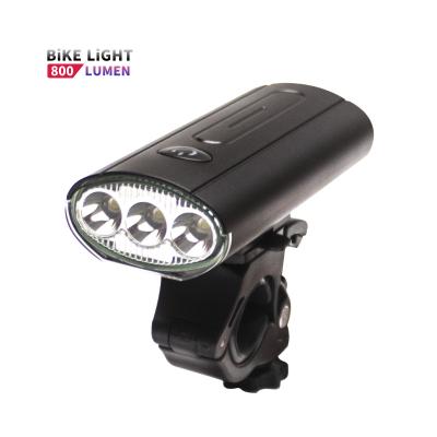 China Ultra Bright Front and Rear Bike Light Power Bike Lights 800 Lumens Recycle Lamp Banks Led Mountain Road Bike 103*43*83mm 103*43*83mm for sale