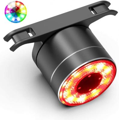 China Antusi Colorful Tail Lights Bike High Lumen Q1 Lights Waterproof Seven Color USB Road Bike Charging IPX6 Q1 Q1 Cycling Rear Light for sale