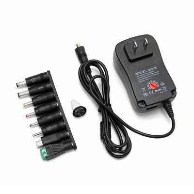 China Black Wall US AC Adapter 5V 7.5V 9V 12V DC Power Supply AC Adapter 5.5 2.1mm Multiple Interfaces 1a 2a 2.5 85*55*34mm for sale