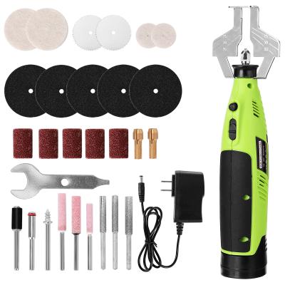 China Cordless Sharpener Battery Power Chainsaw Kit Chain Saw Sharpen and Grinder Tool Set Electric Blade Sharpening File with Wheels for sale