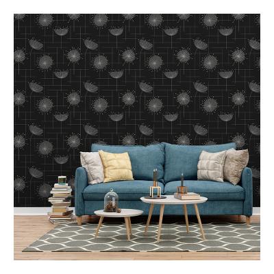 China Modern Mural Self-adhesive/non-self-adhesive 3D wall sticker decoration dandelion background wall wallpaper for sale