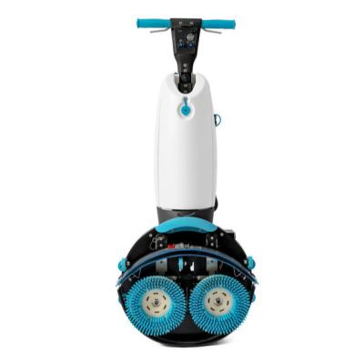 China Supermarket Customized Wireless Recharged Walk Behind Commercial Mini Scrubber for sale