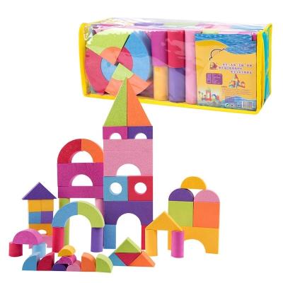 China DIY PLAY Toy 50 Big Baby Soft Volume EVA Foam Building Block Ultralight Embossed Puzzle for sale