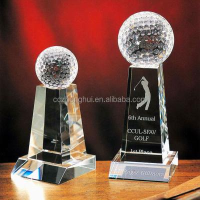 China Worldwide Custom Transparent Achievement Crystal Trophy for sale