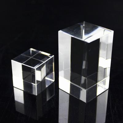 China The new global creative high quality 3d laser engraved high transparent crystal cube for sale