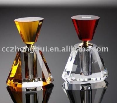 China Wholesale Gift Fashion Perfume Bottle Glass Colored Custom Crystal for sale